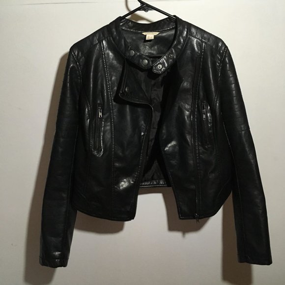 Black Pleather Jacket - Picture 4 of 5